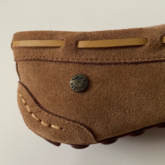 Roozee Australia DAKA Suede Camp Moccasin Driving Loafer Chestnut NIB - Picture 7 of 16